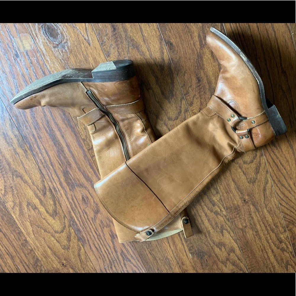 Tall leather Frye boots